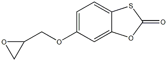 6-(oxiran-2-ylmethoxy)-2H-1,3-benzoxathiol-2-one Structure