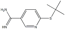 6-(tert-butylsulfanyl)pyridine-3-carboximidamide Structure