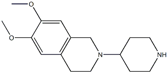 6,7-dimethoxy-2-piperidin-4-yl-1,2,3,4-tetrahydroisoquinoline Structure