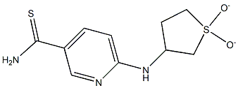 6-[(1,1-dioxidotetrahydrothien-3-yl)amino]pyridine-3-carbothioamide Structure