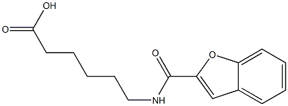 6-[(1-benzofuran-2-ylcarbonyl)amino]hexanoic acid Structure