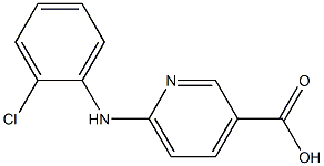 6-[(2-chlorophenyl)amino]pyridine-3-carboxylic acid Structure