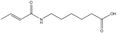 6-[(2E)-but-2-enoylamino]hexanoic acid Structure