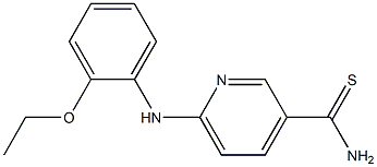 6-[(2-ethoxyphenyl)amino]pyridine-3-carbothioamide 化学構造式