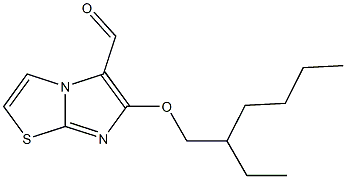 6-[(2-ethylhexyl)oxy]imidazo[2,1-b][1,3]thiazole-5-carbaldehyde 化学構造式