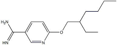 6-[(2-ethylhexyl)oxy]pyridine-3-carboximidamide Struktur