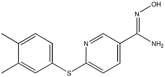 6-[(3,4-dimethylphenyl)sulfanyl]-N'-hydroxypyridine-3-carboximidamide