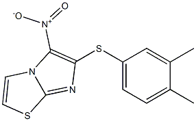 6-[(3,4-dimethylphenyl)thio]-5-nitroimidazo[2,1-b][1,3]thiazole|