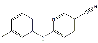6-[(3,5-dimethylphenyl)amino]pyridine-3-carbonitrile 结构式