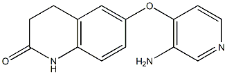 6-[(3-aminopyridin-4-yl)oxy]-1,2,3,4-tetrahydroquinolin-2-one 结构式