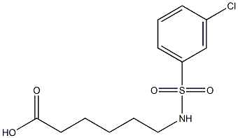 6-[(3-chlorobenzene)sulfonamido]hexanoic acid