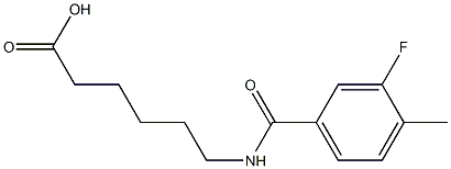 6-[(3-fluoro-4-methylbenzoyl)amino]hexanoic acid|