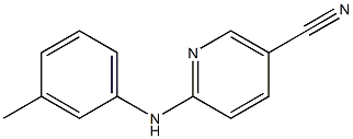 6-[(3-methylphenyl)amino]nicotinonitrile,,结构式