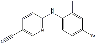 6-[(4-bromo-2-methylphenyl)amino]nicotinonitrile Structure