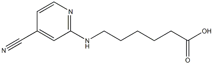 6-[(4-cyanopyridin-2-yl)amino]hexanoic acid Struktur