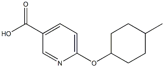 6-[(4-methylcyclohexyl)oxy]pyridine-3-carboxylic acid Structure