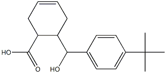 6-[(4-tert-butylphenyl)(hydroxy)methyl]cyclohex-3-ene-1-carboxylic acid Structure