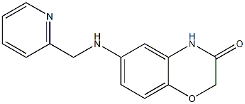 6-[(pyridin-2-ylmethyl)amino]-3,4-dihydro-2H-1,4-benzoxazin-3-one