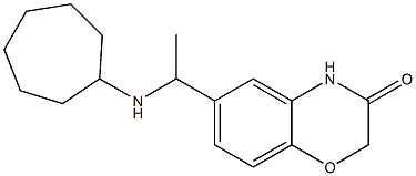  6-[1-(cycloheptylamino)ethyl]-3,4-dihydro-2H-1,4-benzoxazin-3-one