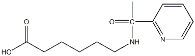 6-[1-(pyridin-2-yl)acetamido]hexanoic acid,,结构式