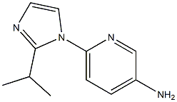 6-[2-(propan-2-yl)-1H-imidazol-1-yl]pyridin-3-amine,,结构式