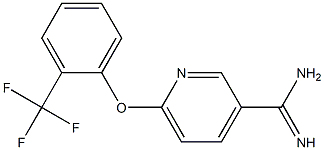 6-[2-(trifluoromethyl)phenoxy]pyridine-3-carboximidamide 结构式