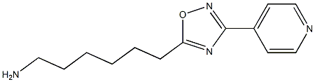 6-[3-(pyridin-4-yl)-1,2,4-oxadiazol-5-yl]hexan-1-amine|