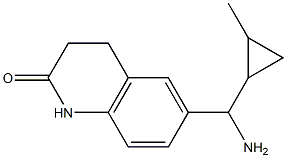 6-[amino(2-methylcyclopropyl)methyl]-1,2,3,4-tetrahydroquinolin-2-one Structure