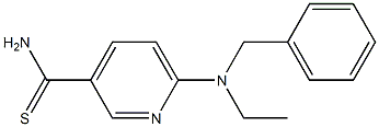 6-[benzyl(ethyl)amino]pyridine-3-carbothioamide Struktur