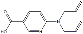 6-[bis(prop-2-en-1-yl)amino]pyridine-3-carboxylic acid Struktur