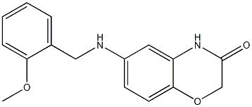 6-{[(2-methoxyphenyl)methyl]amino}-3,4-dihydro-2H-1,4-benzoxazin-3-one