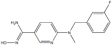  6-{[(3-fluorophenyl)methyl](methyl)amino}-N'-hydroxypyridine-3-carboximidamide