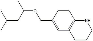 6-{[(4-methylpentan-2-yl)oxy]methyl}-1,2,3,4-tetrahydroquinoline Struktur