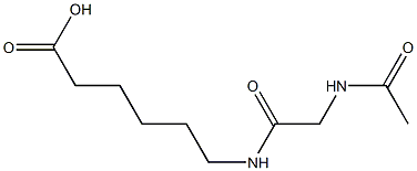 6-{[(acetylamino)acetyl]amino}hexanoic acid 结构式