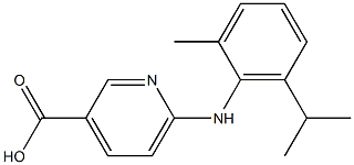 6-{[2-methyl-6-(propan-2-yl)phenyl]amino}pyridine-3-carboxylic acid Structure