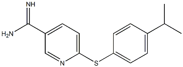  6-{[4-(propan-2-yl)phenyl]sulfanyl}pyridine-3-carboximidamide