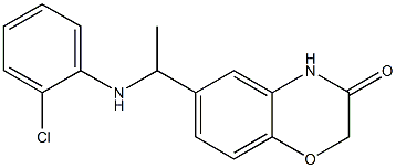  6-{1-[(2-chlorophenyl)amino]ethyl}-3,4-dihydro-2H-1,4-benzoxazin-3-one