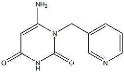 6-amino-1-(pyridin-3-ylmethyl)-1,2,3,4-tetrahydropyrimidine-2,4-dione 结构式