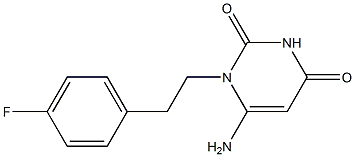 6-amino-1-[2-(4-fluorophenyl)ethyl]-1,2,3,4-tetrahydropyrimidine-2,4-dione