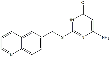 6-amino-2-[(quinolin-6-ylmethyl)sulfanyl]-3,4-dihydropyrimidin-4-one