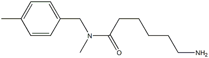 6-amino-N-methyl-N-[(4-methylphenyl)methyl]hexanamide Struktur