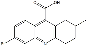 6-bromo-2-methyl-1,2,3,4-tetrahydroacridine-9-carboxylic acid Structure