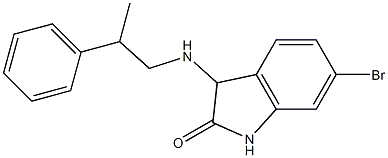 6-bromo-3-[(2-phenylpropyl)amino]-2,3-dihydro-1H-indol-2-one