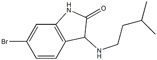 6-bromo-3-[(3-methylbutyl)amino]-2,3-dihydro-1H-indol-2-one Struktur
