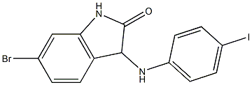 6-bromo-3-[(4-iodophenyl)amino]-2,3-dihydro-1H-indol-2-one Structure