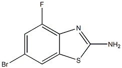 6-bromo-4-fluoro-1,3-benzothiazol-2-amine,,结构式