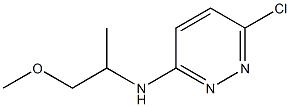 6-chloro-N-(1-methoxypropan-2-yl)pyridazin-3-amine Struktur