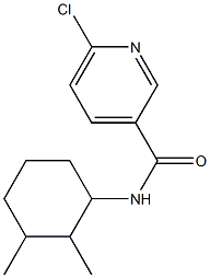 6-chloro-N-(2,3-dimethylcyclohexyl)pyridine-3-carboxamide 化学構造式