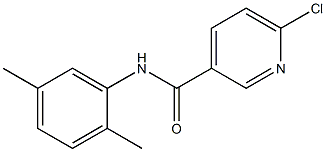 6-chloro-N-(2,5-dimethylphenyl)pyridine-3-carboxamide Struktur