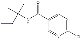 6-chloro-N-(2-methylbutan-2-yl)pyridine-3-carboxamide,,结构式
